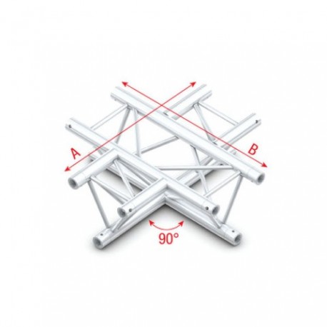 Grinda Showtec 90° 4-way horizontal Pro-30 Triangle F Truss