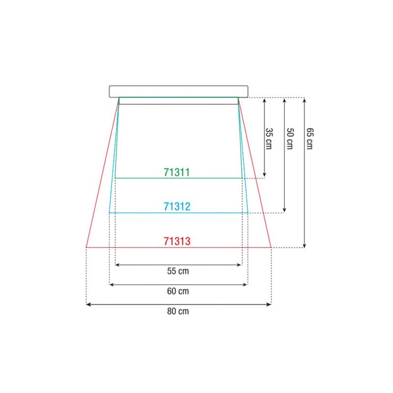 Husa 65 cm pentru RainCover 60cm Showtec 71313