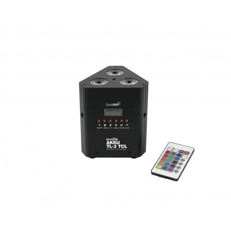 Set 4x AKKU TL-3 TCL QuickDMX + Case with charging function Eurolite