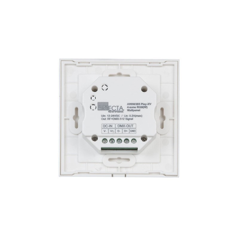 Controller LED de perete Artecta Play-XV Wall Panel Single Zone RGBW RF-DMX