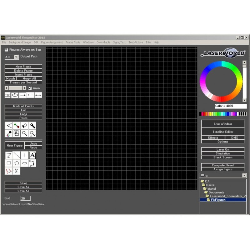 Set interfata + soft editare pentru laser Laserworld Showeditor Set - Lasershow Software