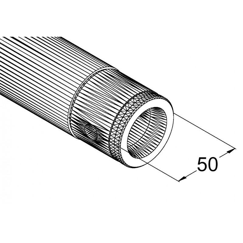 Bara aluminiu single-lock power, 3m, Alutruss PSP-3000 QUICK-LOCK pipe