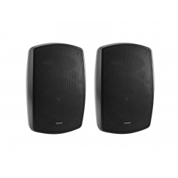 Set 2 boxe de perete 8Â¨, rezistente la intemperii (IP65), 100V sau 8 ohm, 50W RMS, negre, Omnitronic OD-8T BLACK (11036932)
