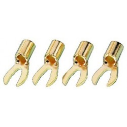 Set 4 papuci pentru cablu auriti Monacor SPC-60/L