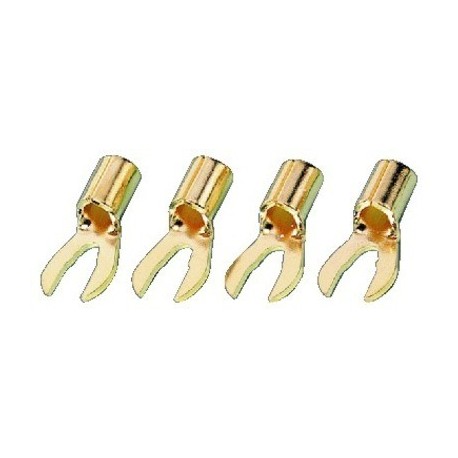 Set 4 papuci pentru cablu auriti Monacor SPC-60/L