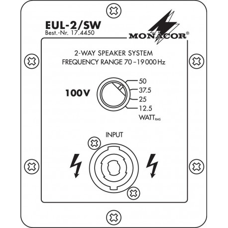 Boxa 100V Monacor EUL-2