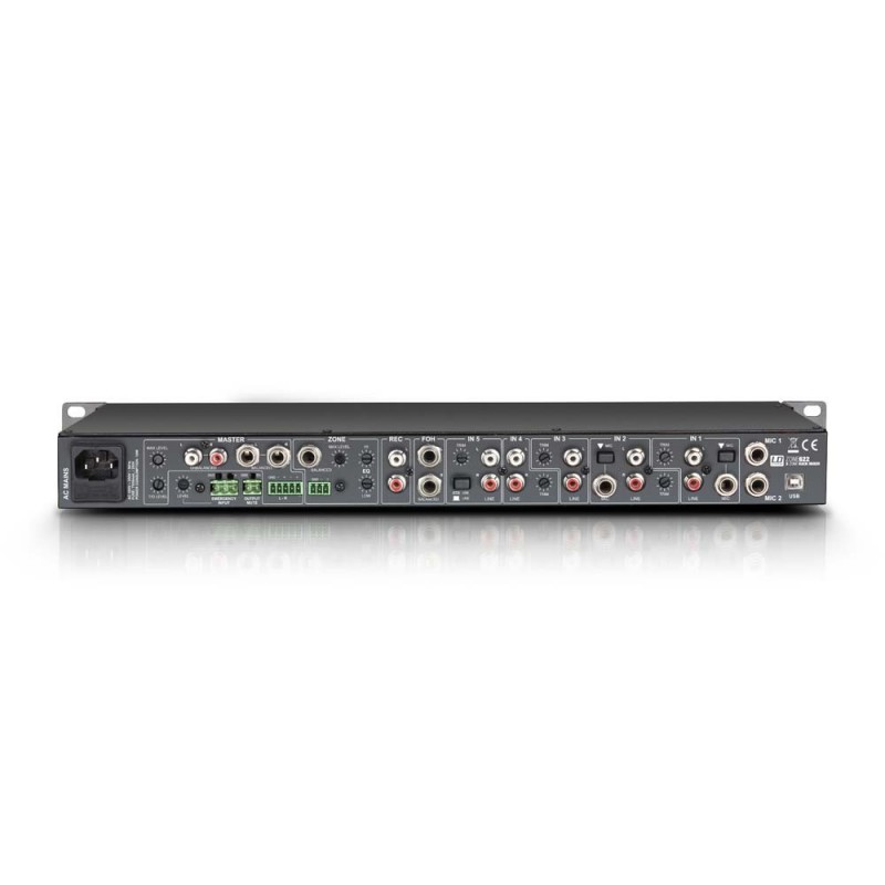 Mixer de rack, 2 zone LD Systems ZONE 622