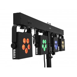 Bara cu 4 proiectoare RGB+WW, telecomanda IR si geanta transport, EUROLITE LED KLS-902 Next Compact Light Set (42109860)