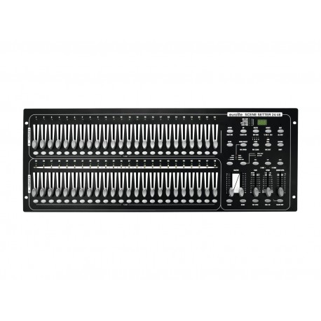 Controller DMX cu 48 canale pentru lumini de teatru, EUROLITE DMX Scene Setter 24/48