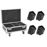 Set 4x AKKU IP UP-4 Plus HCL Spot WDMX + Case with charging funktion Eurolite 20000589