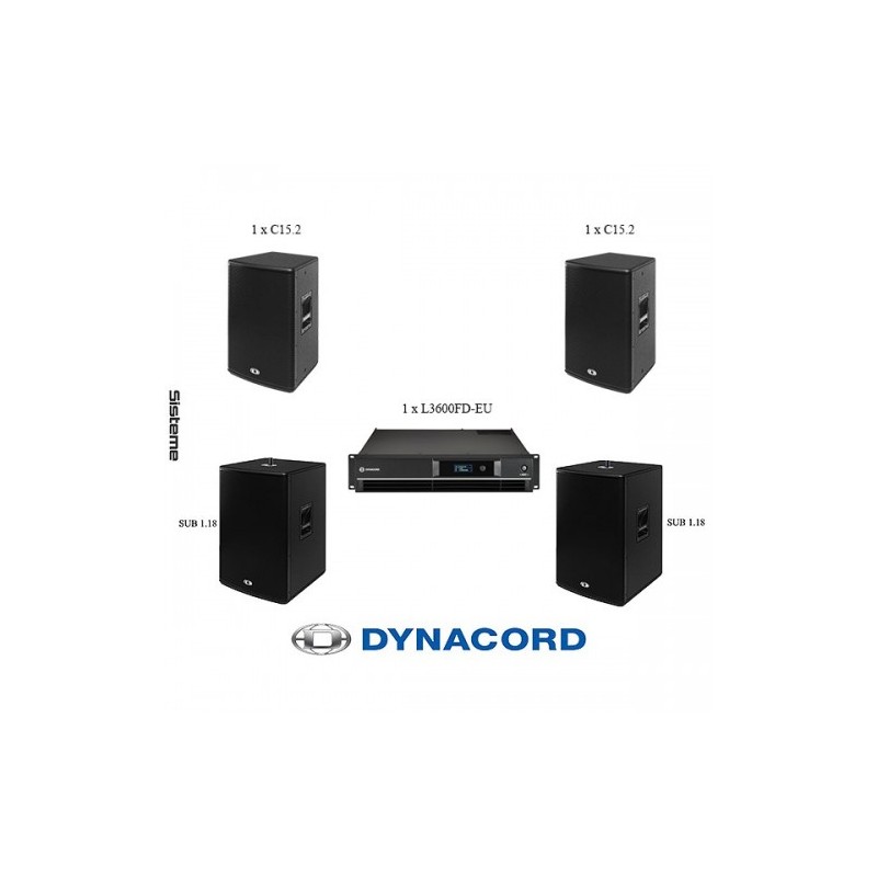 Sistem audio Dynacord C15.2 x 2