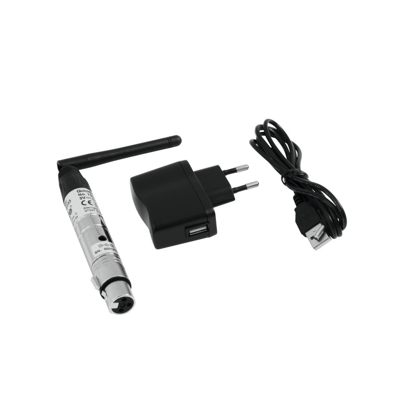 Set QuickDMX 1x transmitter + 6x receiver, Eurolite 20000647