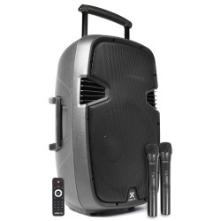 Boxa activa portabila mobila 15" Vonyx SPJ-PA915 cu 2x microfoane fara fir cu USB/ Bluetooth