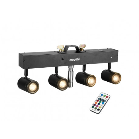 Set compact de 4 proiectoare LED alb cald, Eurolite KLS-160 WW