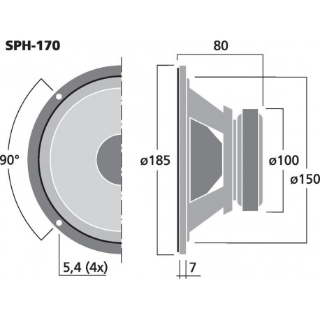 Difuzor HiFi Monacor SPH-170