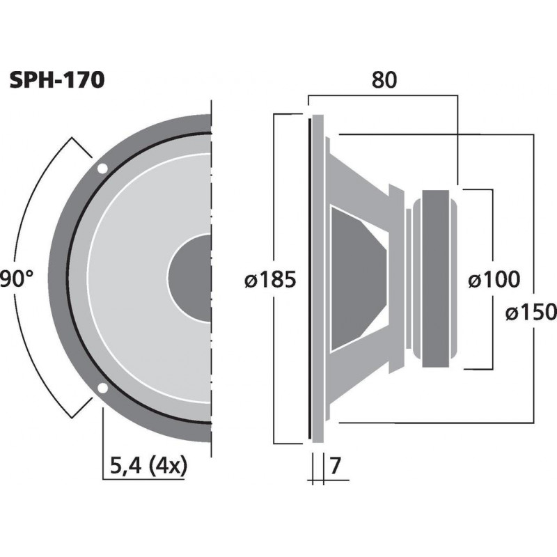 Difuzor HiFi Monacor SPH-170