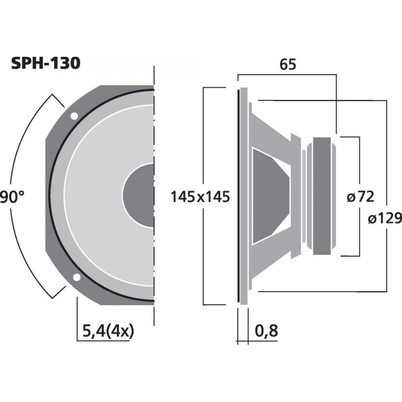 Difuzor HiFi Monacor SPH-130