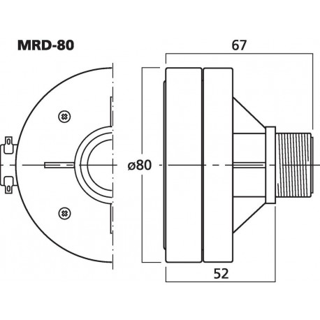 Driver horn Monacor MRD-80