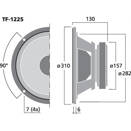 Difuzor bass Celestion TF-1225