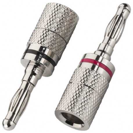 Pair of banana plugs Monacor BP-104
