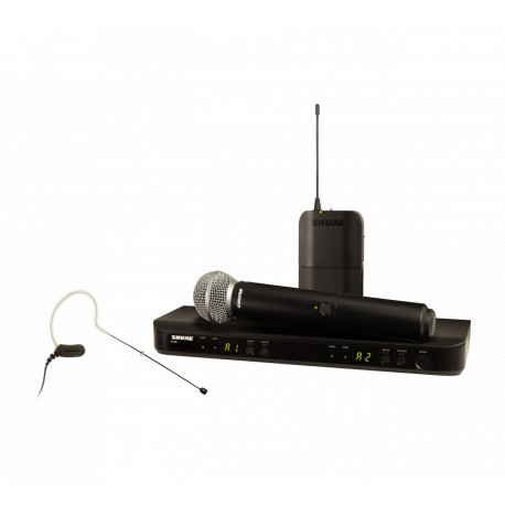 Set microfon + lavaliera wireless Shure BLX1288/MX53-K3E
