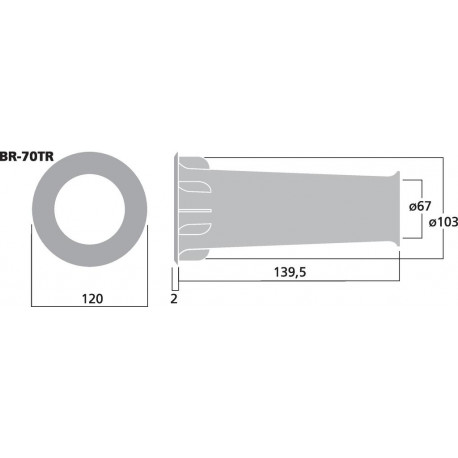 Bass-reflex tube Stage Line BR-70TR