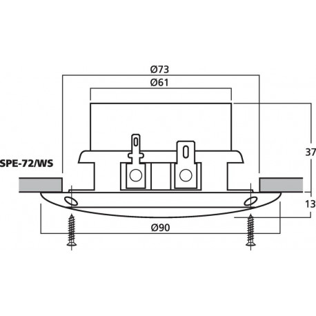 Difuzor Monacor SPE-72/WS