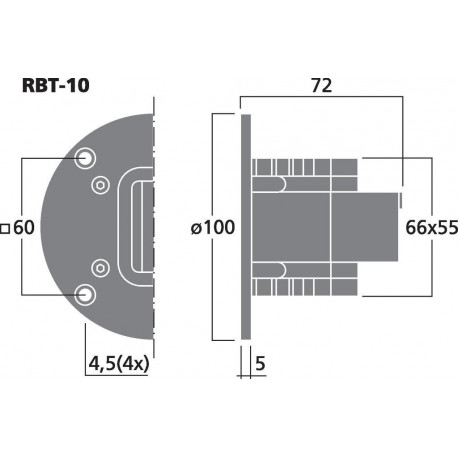 Tweeter ribbon Monacor RBT-10