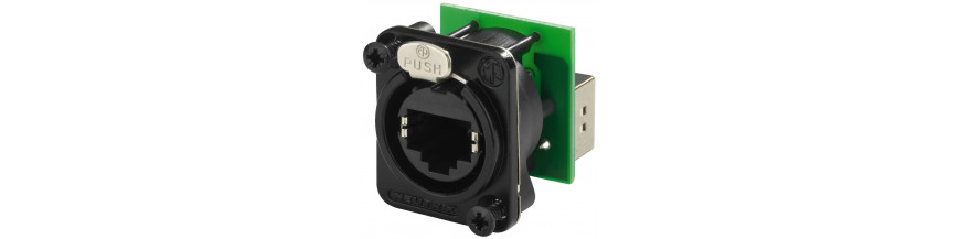 Diverse (EtherCon, USB, UTP, HDMI) Diverse (EtherCon, USB, UTP, HDMI)